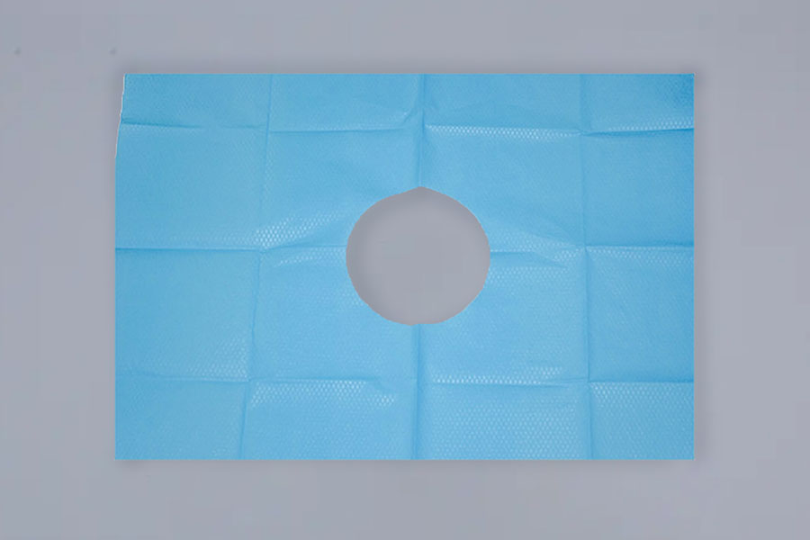 접착제가 있는 수술용 드레이프 타원형 천공 60 x 60cm